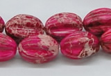 CDE22 15.5 inches 15*20mm star fruit shaped dyed sea sediment jasper beads