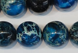 CDE222 15.5 inches 20mm round dyed sea sediment jasper beads