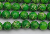 CDE2220 15.5 inches 4mm round dyed sea sediment jasper beads