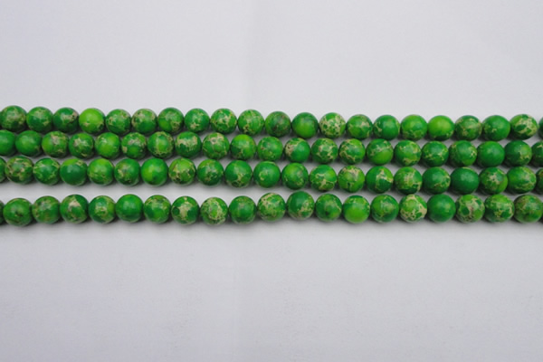 CDE2220 15.5 inches 4mm round dyed sea sediment jasper beads