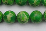 CDE2225 15.5 inches 14mm round dyed sea sediment jasper beads