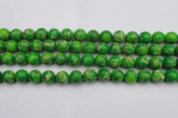 CDE2225 15.5 inches 14mm round dyed sea sediment jasper beads