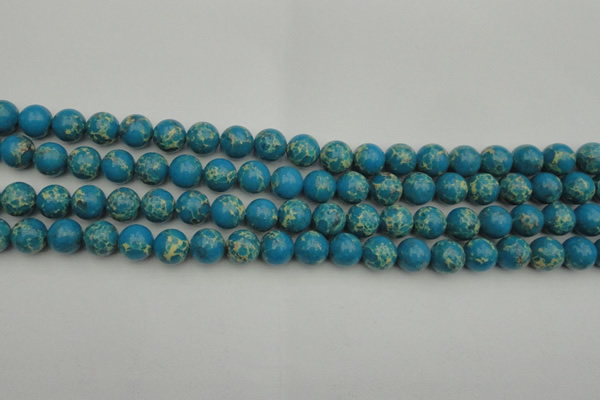 CDE2233 15.5 inches 8mm round dyed sea sediment jasper beads