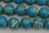 CDE2234 15.5 inches 10mm round dyed sea sediment jasper beads