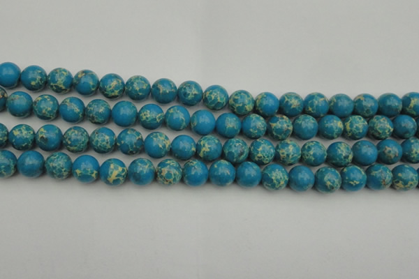 CDE2234 15.5 inches 10mm round dyed sea sediment jasper beads