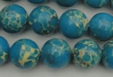 CDE2235 15.5 inches 12mm round dyed sea sediment jasper beads