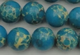 CDE2236 15.5 inches 14mm round dyed sea sediment jasper beads