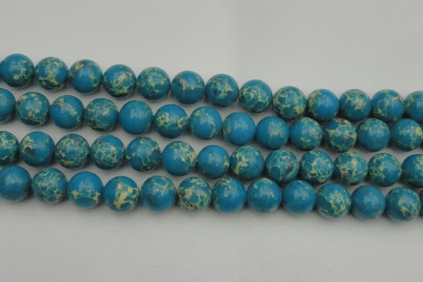 CDE2237 15.5 inches 16mm round dyed sea sediment jasper beads