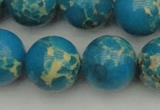 CDE2238 15.5 inches 18mm round dyed sea sediment jasper beads