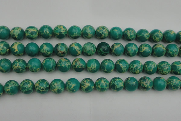 CDE2247 15.5 inches 14mm round dyed sea sediment jasper beads