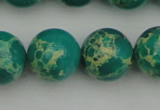 CDE2248 15.5 inches 16mm round dyed sea sediment jasper beads