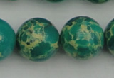 CDE2250 15.5 inches 20mm round dyed sea sediment jasper beads