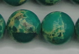 CDE2252 15.5 inches 24mm round dyed sea sediment jasper beads