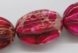 CDE23 15.5 inches 15*20mm star fruit shaped dyed sea sediment jasper beads