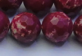 CDE2525 15.5 inches 22mm faceted round dyed sea sediment jasper beads