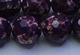 CDE2540 15.5 inches 24mm faceted round dyed sea sediment jasper beads