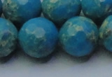 CDE2552 15.5 inches 20mm faceted round dyed sea sediment jasper beads