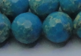 CDE2553 15.5 inches 22mm faceted round dyed sea sediment jasper beads