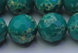 CDE2568 15.5 inches 22mm faceted round dyed sea sediment jasper beads