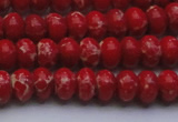 CDE2618 15.5 inches 8*12mm rondelle dyed sea sediment jasper beads