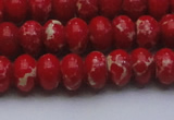 CDE2620 15.5 inches 12*16mm rondelle dyed sea sediment jasper beads