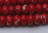 CDE2621 15.5 inches 13*18mm rondelle dyed sea sediment jasper beads