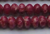 CDE2630 15.5 inches 15*20mm rondelle dyed sea sediment jasper beads