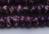 CDE2636 15.5 inches 12*16mm rondelle dyed sea sediment jasper beads