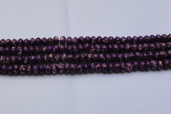 CDE2636 15.5 inches 12*16mm rondelle dyed sea sediment jasper beads