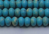 CDE2642 15.5 inches 8*12mm rondelle dyed sea sediment jasper beads