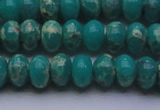 CDE2668 15.5 inches 12*16mm rondelle dyed sea sediment jasper beads