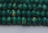 CDE2672 15.5 inches 5*8mm rondelle dyed sea sediment jasper beads