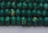 CDE2673 15.5 inches 7*10mm rondelle dyed sea sediment jasper beads