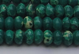 CDE2674 15.5 inches 8*12mm rondelle dyed sea sediment jasper beads