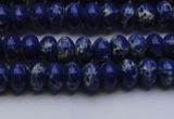 CDE2680 15.5 inches 5*8mm rondelle dyed sea sediment jasper beads