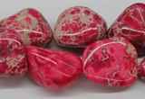 CDE27 15.5 inches 20*25mm nuggets dyed sea sediment jasper beads