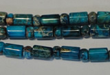 CDE288 3*6mm rondelle & 6*9mm tube dyed sea sediment jasper beads