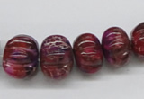 CDE35 15.5 inches multi sizes pumpkin dyed sea sediment jasper beads