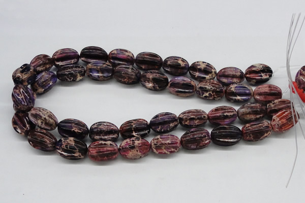 CDE36 15.5 inches 15*20mm star fruit shaped dyed sea sediment jasper beads