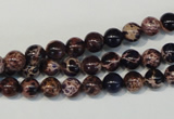 CDE361 15.5 inches 6mm round dyed sea sediment jasper beads