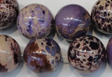 CDE368 15.5 inches 20mm round dyed sea sediment jasper beads