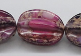 CDE37 15.5 inches 25*33mm star fruit shaped dyed sea sediment jasper beads