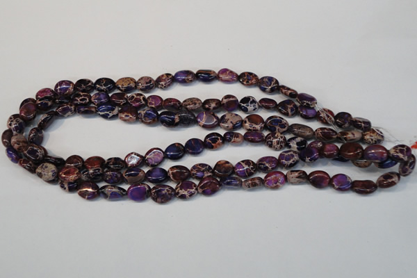 CDE389 15.5 inches 10*12mm nugget dyed sea sediment jasper beads