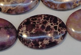 CDE422 15.5 inches 25*35mm oval dyed sea sediment jasper beads