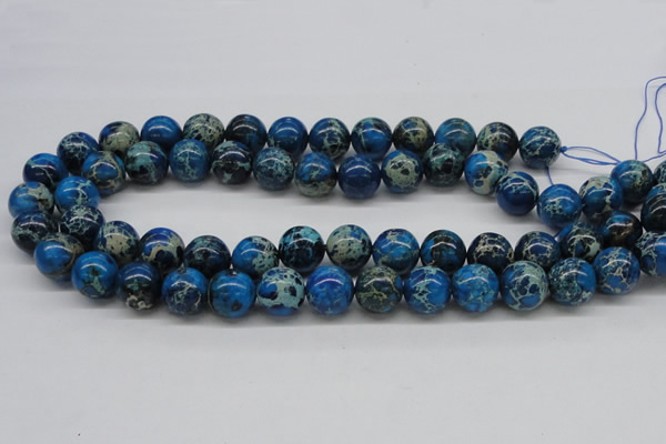 CDE46 15.5 inches 14mm round dyed sea sediment jasper beads wholesale