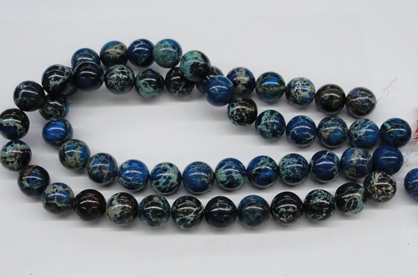 CDE47 15.5 inches 16mm round dyed sea sediment jasper beads wholesale