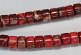 CDE596 15.5 inches 4*8mm tube dyed sea sediment jasper beads