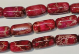 CDE598 15.5 inches 8*16mm column dyed sea sediment jasper beads