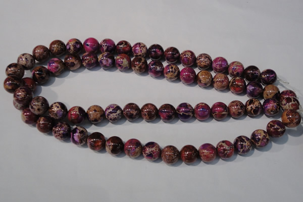 CDE697 15.5 inches 12mm round dyed sea sediment jasper beads