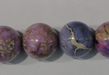 CDE698 15.5 inches 18mm round dyed sea sediment jasper beads